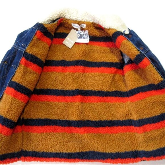 NWT Madewell x Kule Sherpa-Lined Oversized Jean Jacket Removable Vest Lining XS - Picture 3 of 6